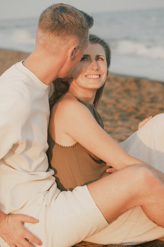 sesión novios en la playa