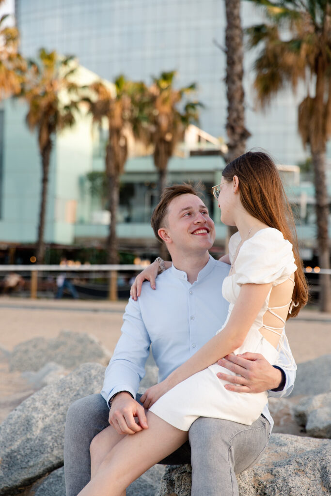 Surprise proposal at Hotel W Barcelona