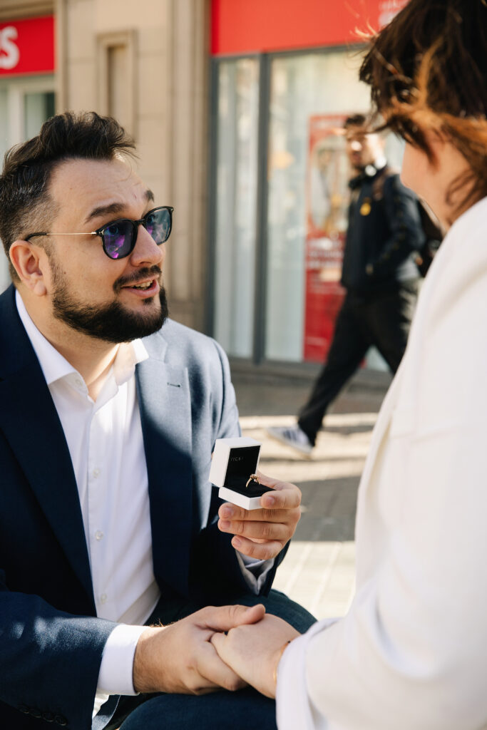 Secret Proposal in Barcelona (Paparazzi Style)